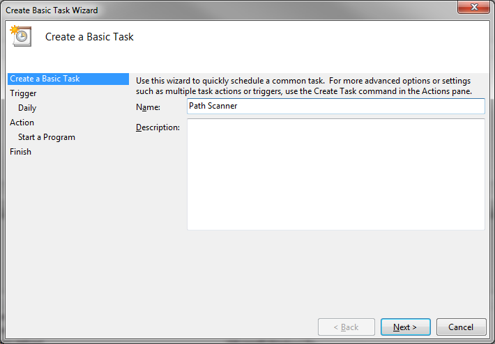 Set Task Scheduler part 2
